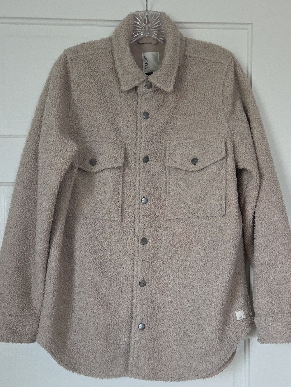 Vuori Sycamore Sherpa Shacket Jacket in Taupe S
